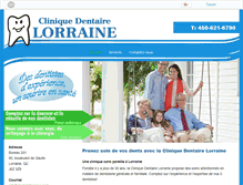 Tablet Screenshot of dentistelorraine.com